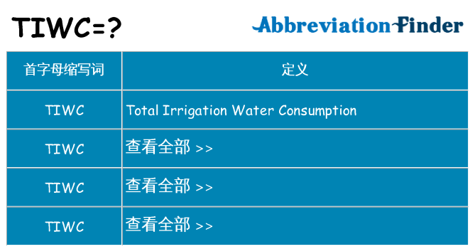tiwc 代表什么