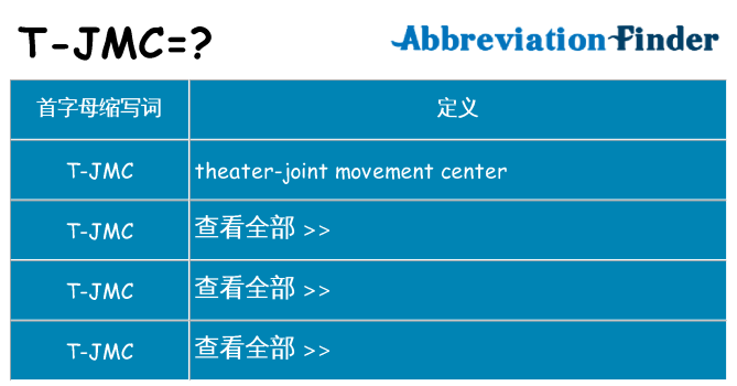 t-jmc 代表什么