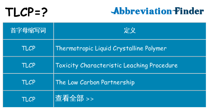 tlcp 代表什么