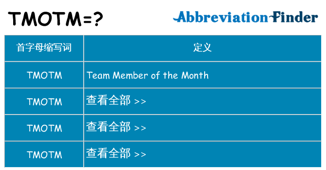 tmotm 代表什么
