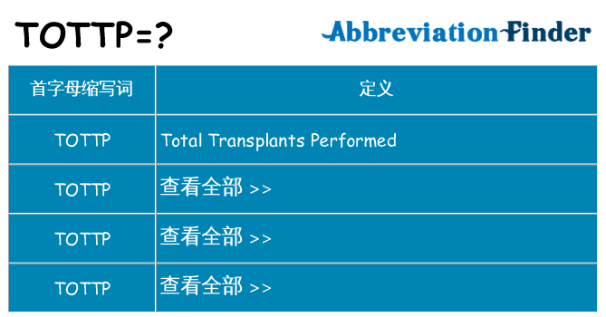 tottp 代表什么