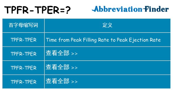 tpfr-tper 代表什么