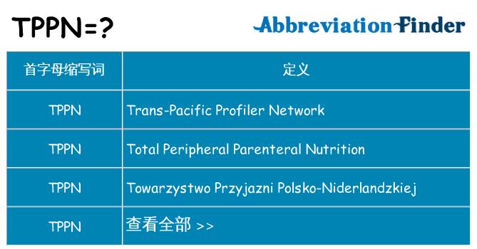 tppn 代表什么