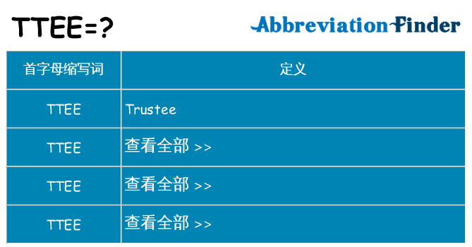 ttee 代表什么