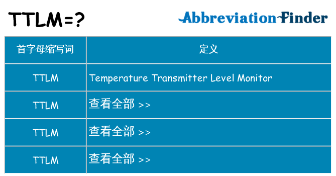 ttlm 代表什么