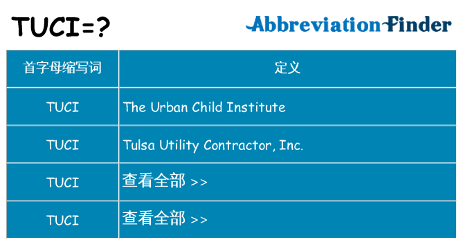 tuci 代表什么