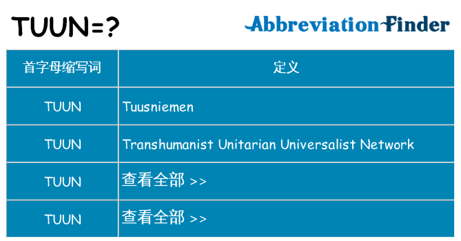 tuun 代表什么