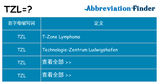 tzl 代表什么