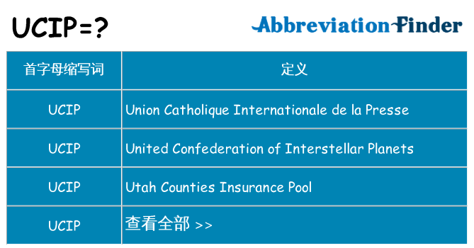 ucip 代表什么