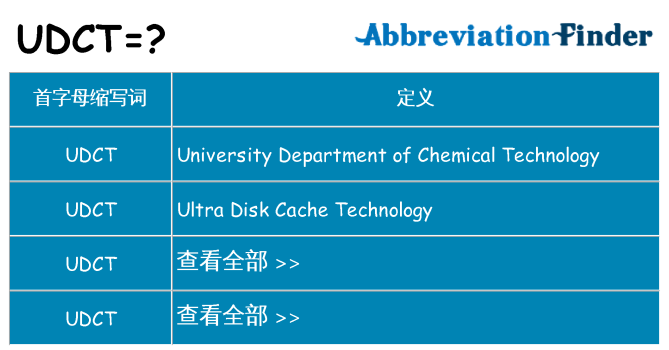udct 代表什么