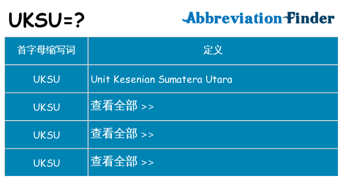 uksu 代表什么