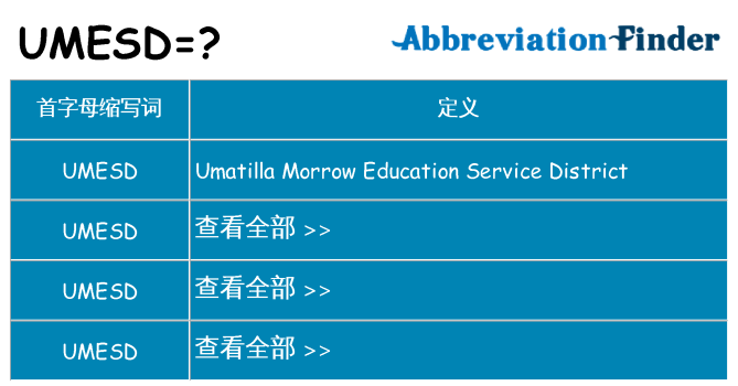 umesd 代表什么