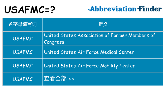 usafmc 代表什么