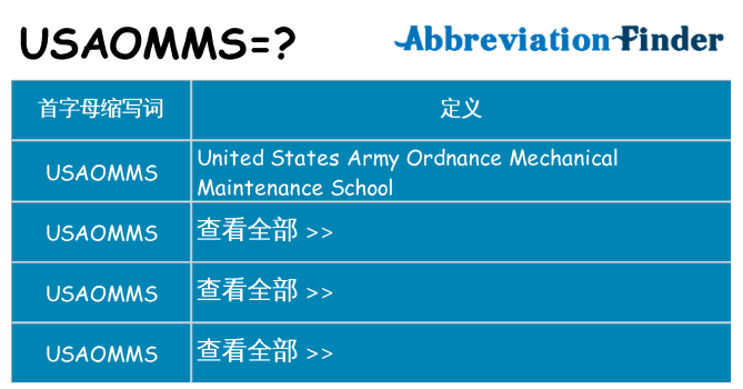 usaomms 代表什么
