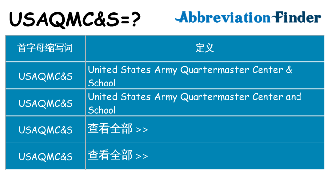 usaqmcs 代表什么