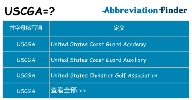 uscga 代表什么