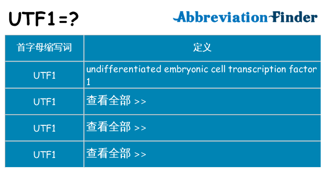 utf1 代表什么