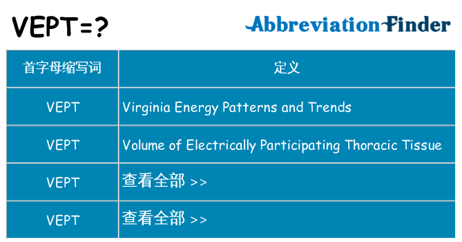 vept 代表什么