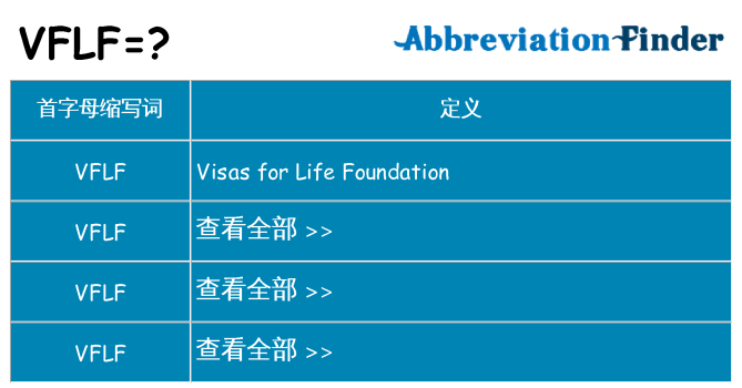 vflf 代表什么