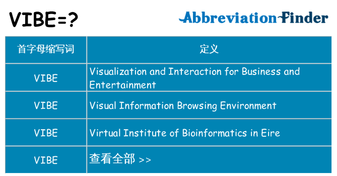 vibe 代表什么