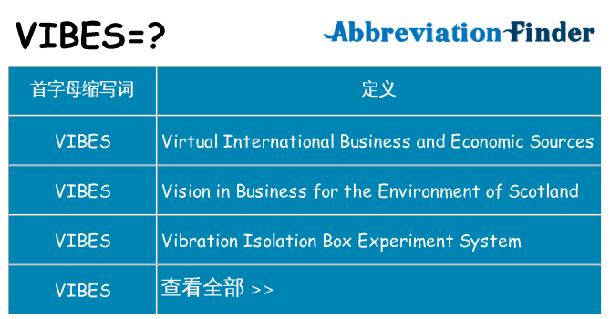 vibes 代表什么