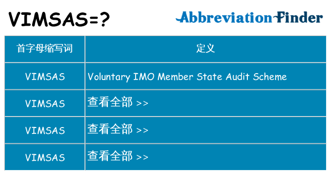 vimsas 代表什么