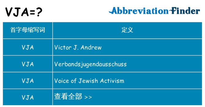 vja 代表什么