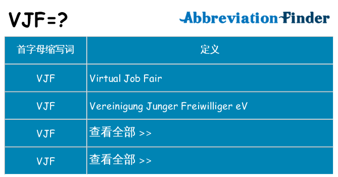 vjf 代表什么