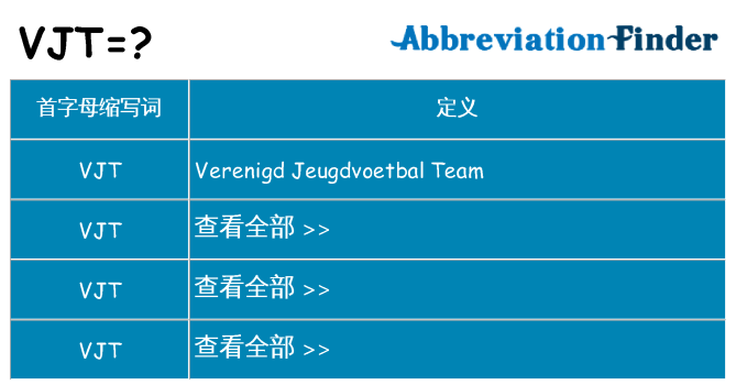 vjt 代表什么