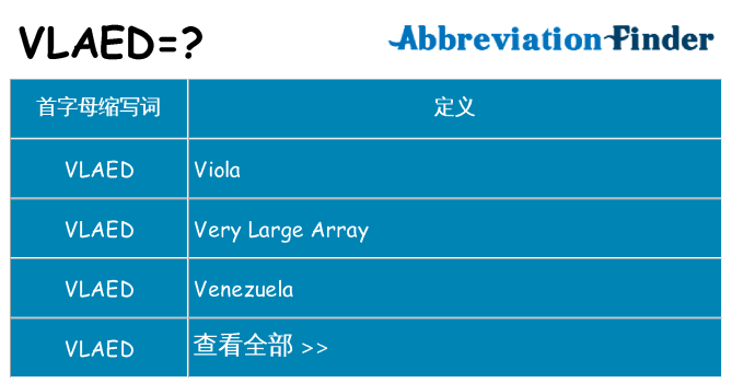 vlaed 代表什么
