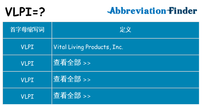 vlpi 代表什么