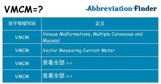 vmcm 代表什么