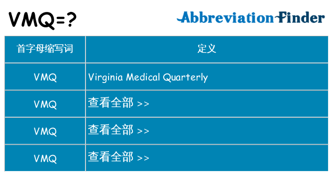 vmq 代表什么