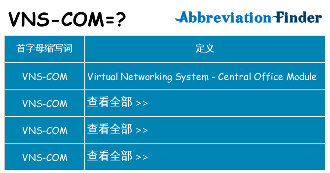 vns-com 代表什么