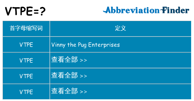 vtpe 代表什么