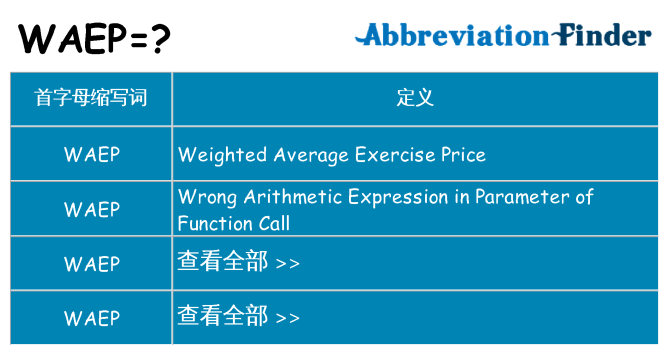 waep 代表什么