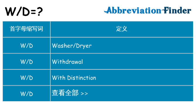 wd 代表什么