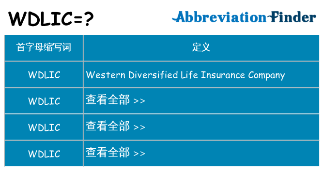 wdlic 代表什么