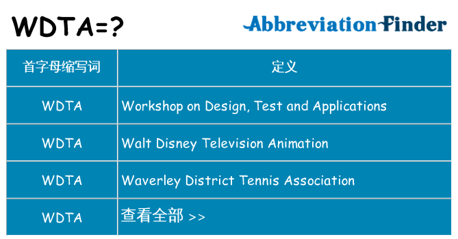 wdta 代表什么