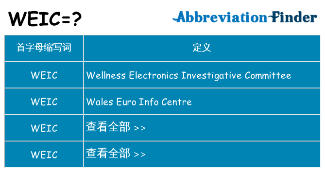 weic 代表什么
