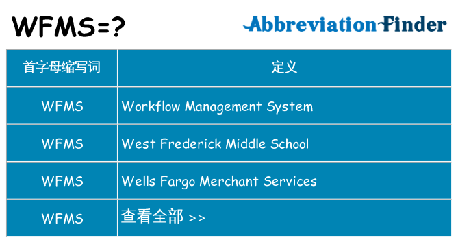 wfms 代表什么