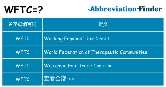 wftc 代表什么