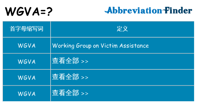 wgva 代表什么