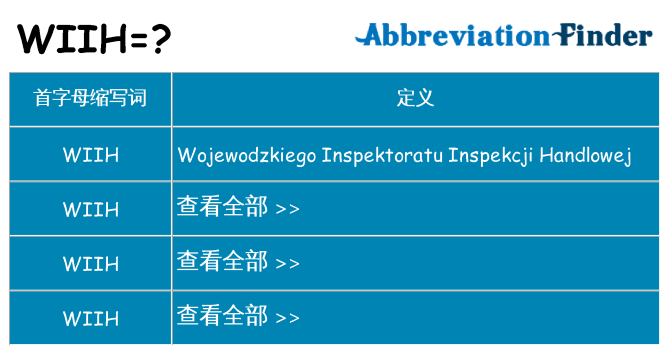 wiih 代表什么