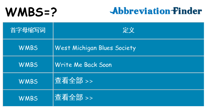 wmbs 代表什么