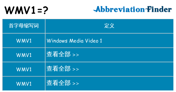 wmv1 代表什么