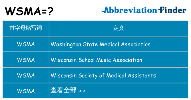 wsma 代表什么