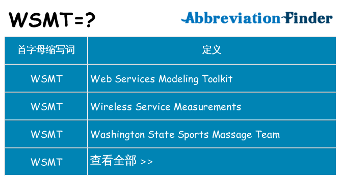 wsmt 代表什么