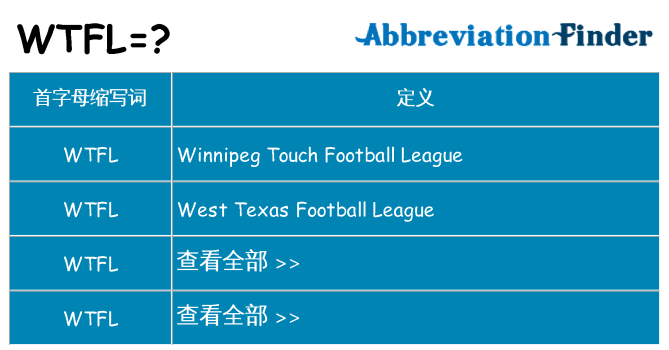 wtfl 代表什么