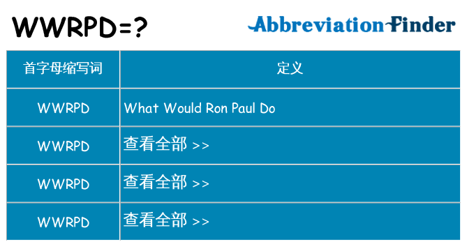 wwrpd 代表什么